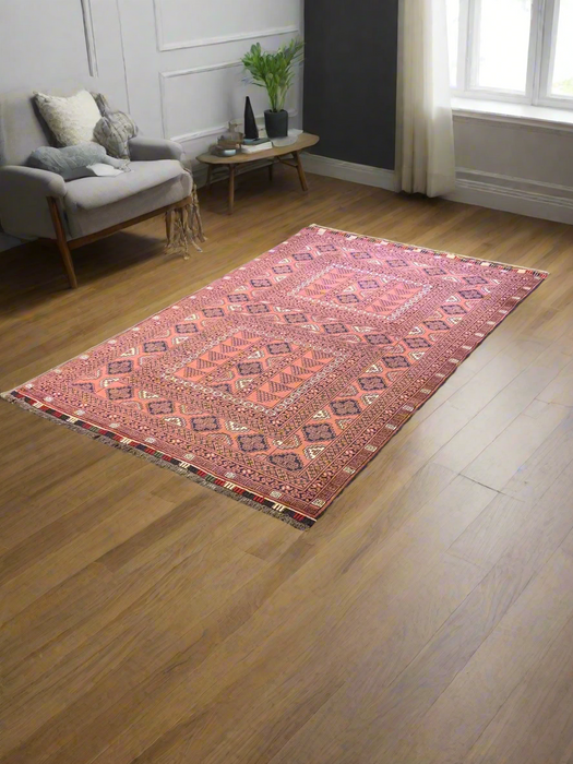 Terkaman Tribal Baluch Oriental Rug 3' 9" x 6"(A)