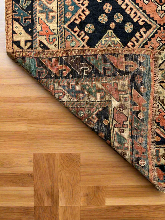 Timeless Beauty, Woven by Hand. Antique Afshar Persian Rug, size 4' 4" x 6" (F)