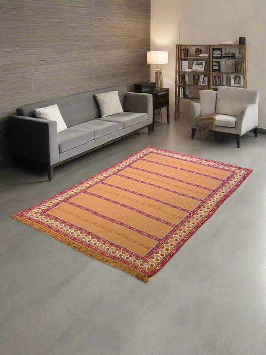 Afghan Kilim Handwoven flatweave Rug – size 4" x 6"