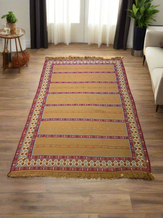 Afghan Kilim Handwoven flatweave Rug – size 4" x 6"