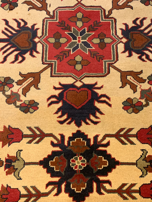 Terkaman Tribal Afghan Oriental Rug, size 4" x 6"