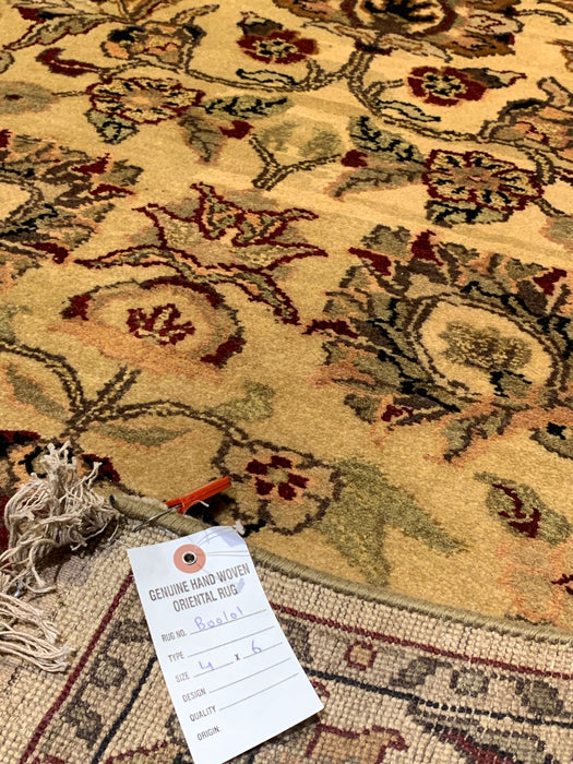 Terkaman Tribal Afghan Oriental Rug, size 4' x 6'