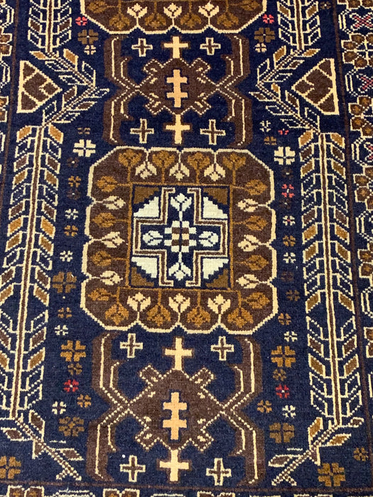 Terkaman Tribal Baluch Oriental Rug 3' 5" x 6' 10"(A)