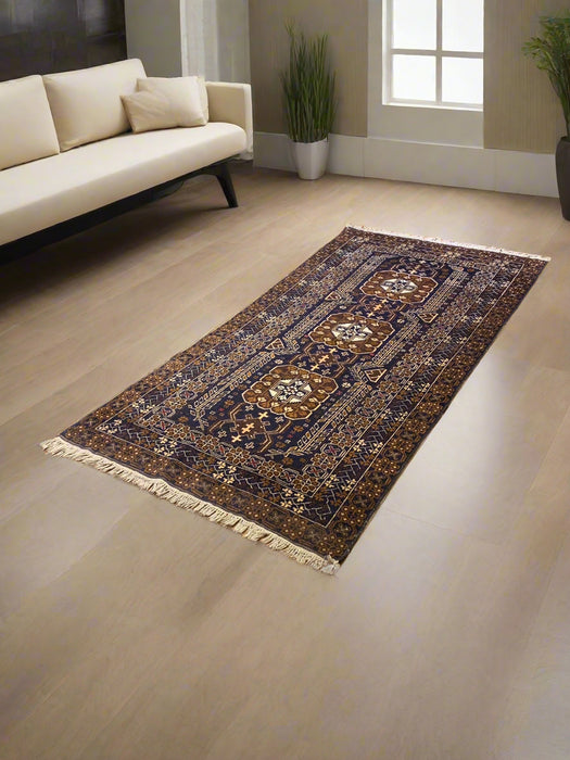 Terkaman Tribal Baluch Oriental Rug 3' 5" x 6' 10"(A)