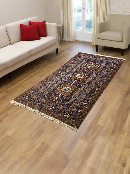 Terkaman Tribal Baluch Oriental Rug 3' 5" x 6' 10"(A)