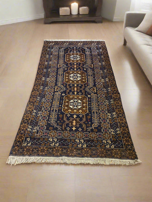 Terkaman Tribal Baluch Oriental Rug 3' 5" x 6' 10"(A)