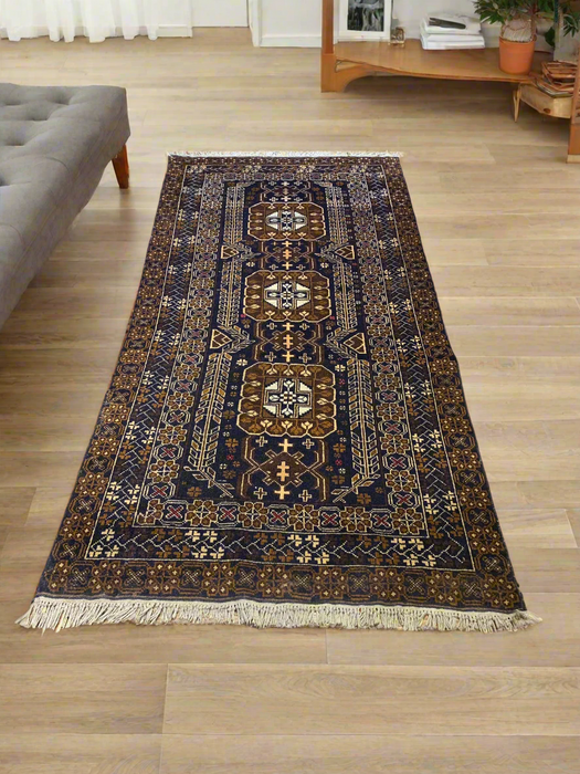 Terkaman Tribal Baluch Oriental Rug 3' 5" x 6' 10"(A)