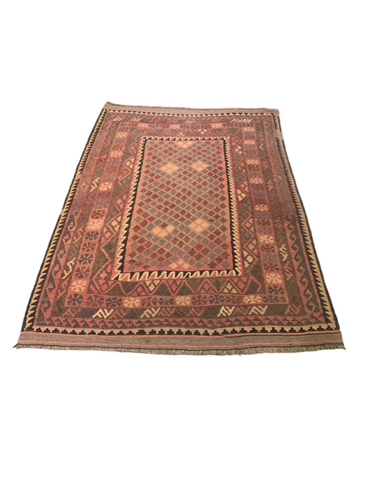 Afghan Kilim Handwoven flatweave Rug – size 4' 3" x 6' 4"