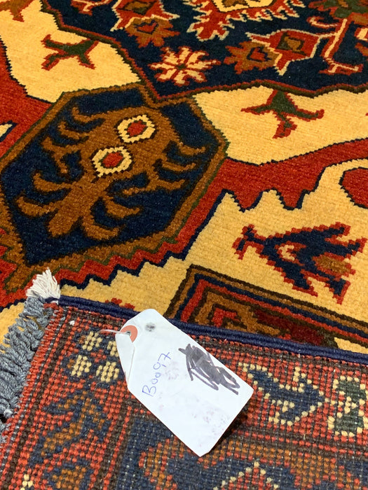 Terkaman Tribal Afghan Oriental Rug, size 4" x 6' 8"