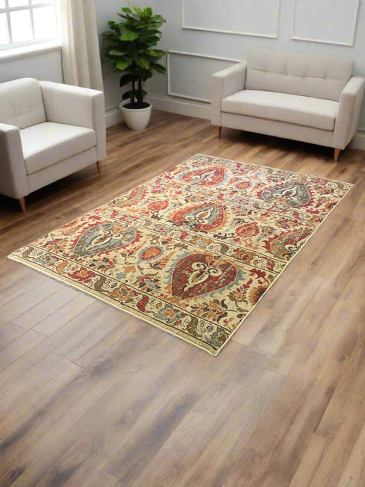 Persian-Inspired. Modern Defined. Turkish Made Rug, size 5' 2" x 7' 6"
