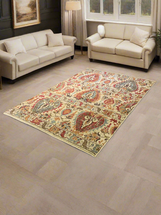 Persian-Inspired. Modern Defined. Turkish Made Rug, size 5' 2" x 7' 6"