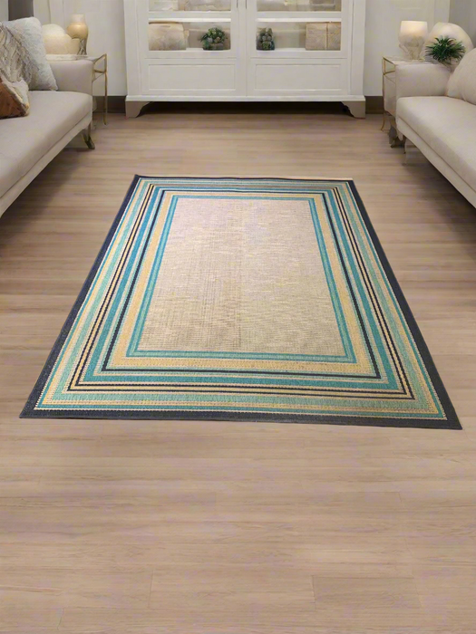 Persian-Inspired. Modern Defined. Turkish Made Rug, size 5' 3" x 7' 7"