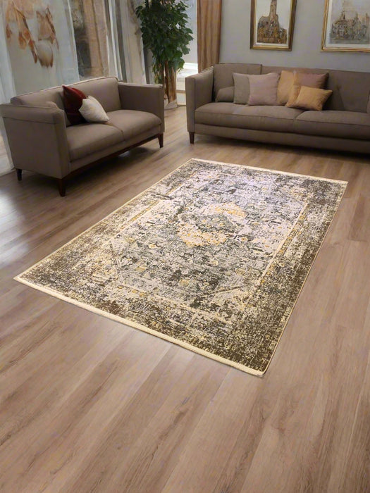 Persian-Inspired. Modern Defined. Turkish Made Rug, size 5' 2" x 7' 7"