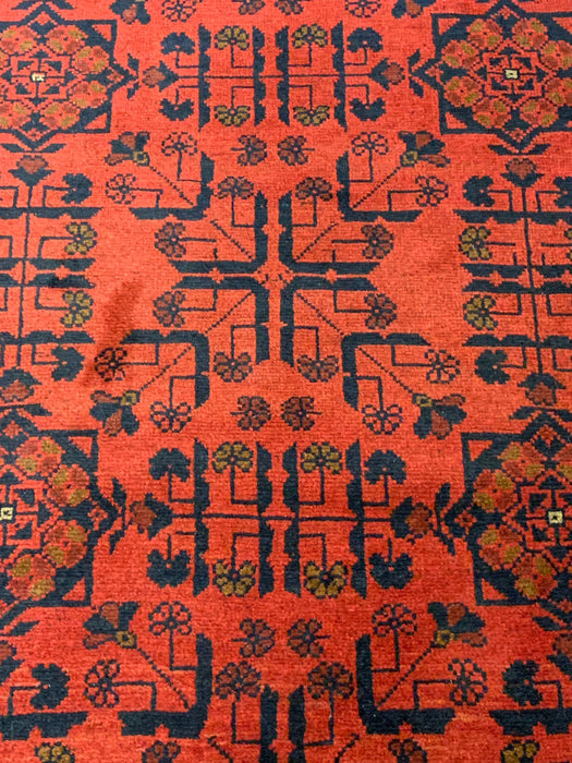 Terkaman Tribal Afghan Oriental Rug, size 6" x 5"