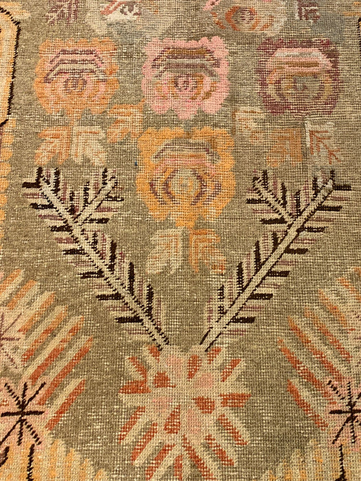 Antique Khotan Samarkand Rug, circa 1910's, size 5' 1" x 8' 4"