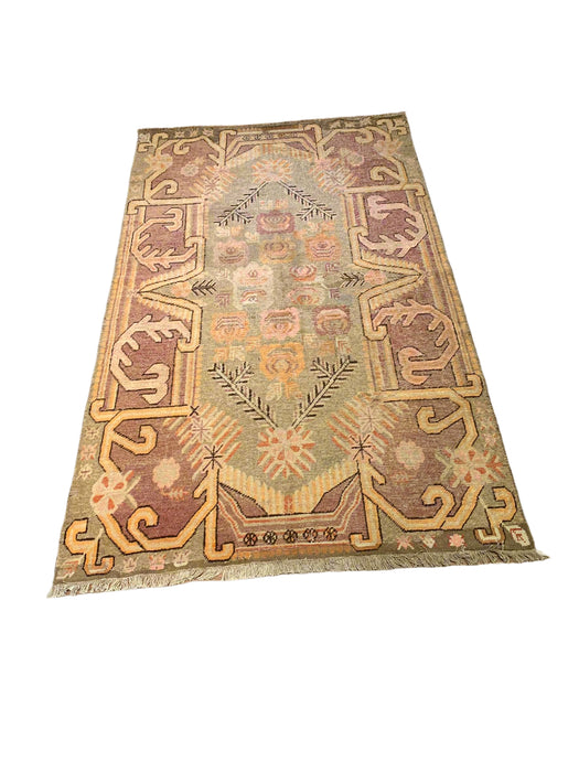 Antique Khotan Samarkand Rug, circa 1910's, size 5' 1" x 8' 4"