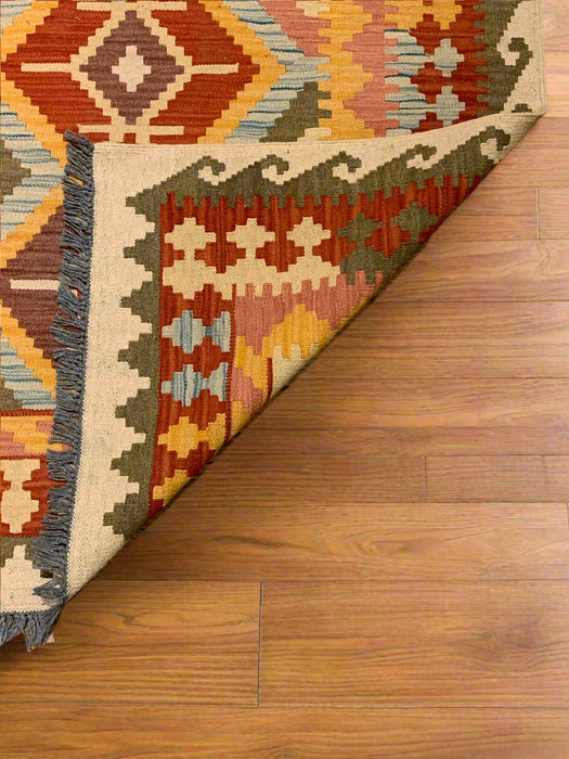 Afghan Kilim Handwoven flatweave Rug – size 5" x 6' 1"