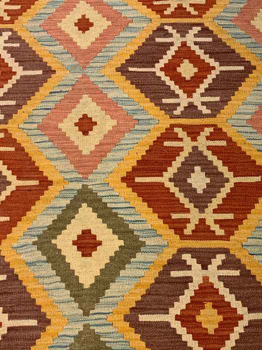 Afghan Kilim Handwoven flatweave Rug – size 5" x 6' 1"