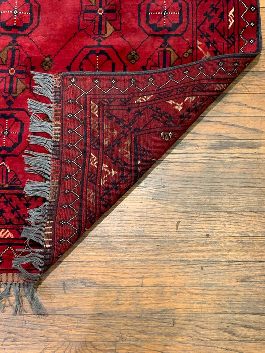 Terkaman Tribal Afghan Oriental Rug, size 4' 9" x 6' 4"