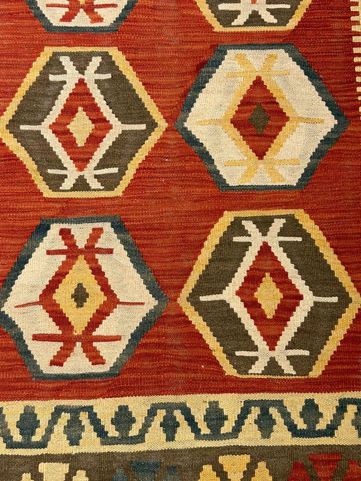 Afghan Kilim Handwoven flatweave Rug – size 4' 6" x 7"