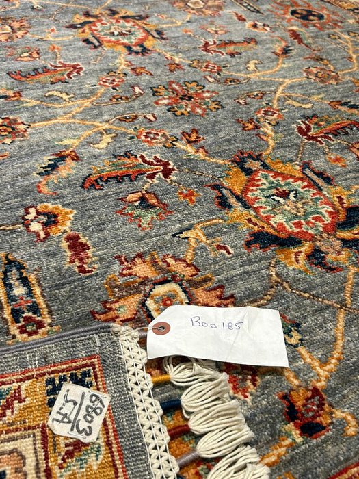 Hand-Knotted Sultanabad Vegetable-Dyed Wool Rug, 4' 10" x 6' 8"