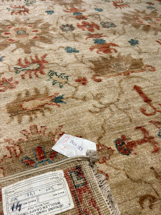 Hand-Knotted Sultanabad Vegetable-Dyed Wool Rug, 4' 10" x 6' 10"