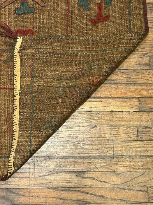 Afghan Kilim Handwoven flatweave Rug – size 5' 2" x 6' 10"