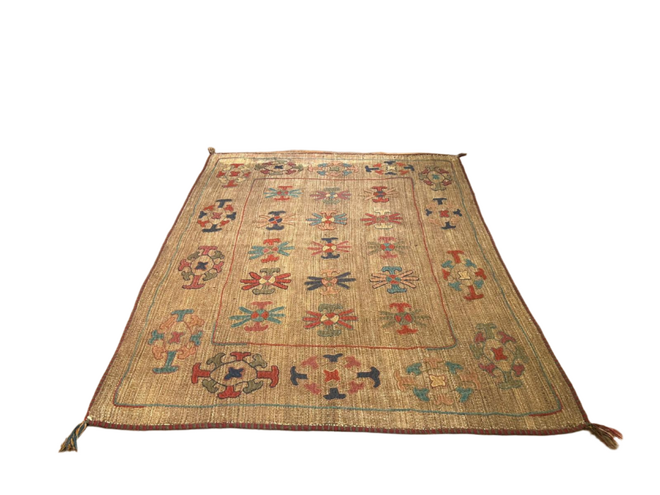 Afghan Kilim Handwoven flatweave Rug – size 5' 2" x 6' 10"