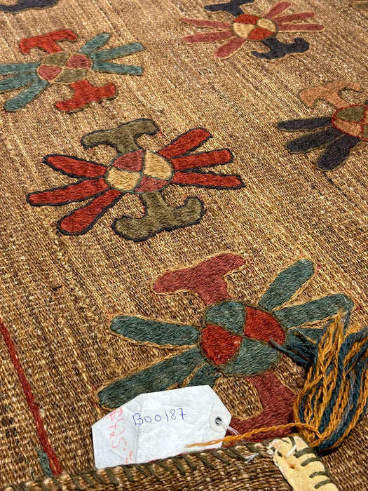 Afghan Kilim Handwoven flatweave Rug – size 5' 2" x 6' 10"