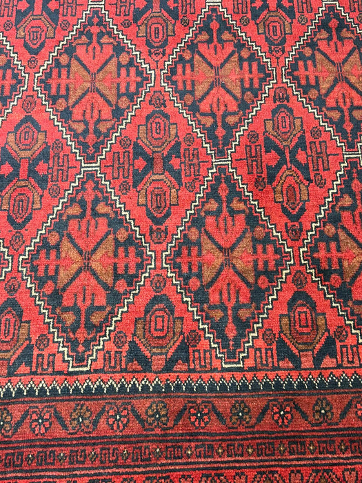 Terkaman Tribal Afghan Oriental Rug, size 5" x 6' 8"