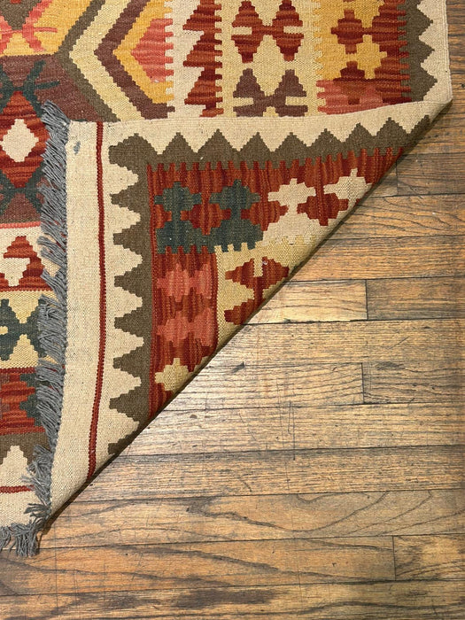 Afghan Kilim Handwoven flatweave Rug – size 5" x 6' 7"