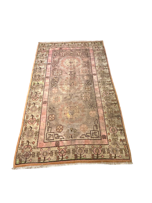 Antique Khotan Samarkand Rug, circa 1910's, size 4' 5" x 8"