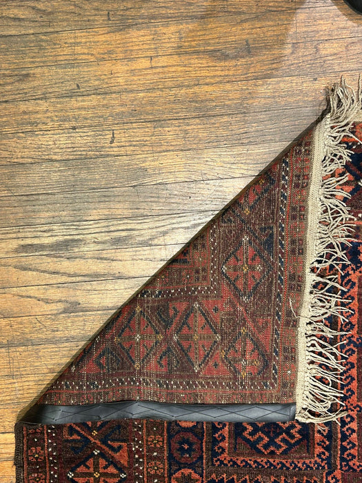 Sold out Terkaman Tribal Afghan Oriental Rug, size 4" x7"