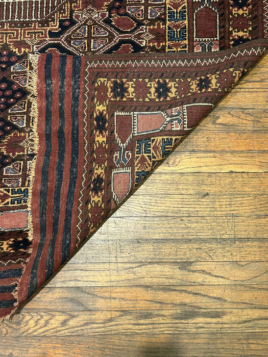 Terkaman Tribal Afghan Oriental Rug, size 5" x 6' 9"