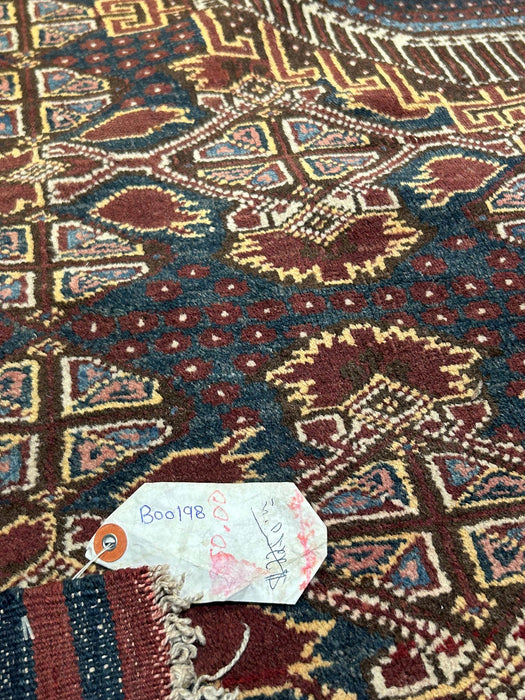 Terkaman Tribal Afghan Oriental Rug, size 5" x 6' 9"