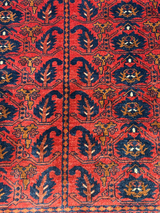 Terkaman Tribal Afghan Oriental Rug, size 5" x 6' 4"