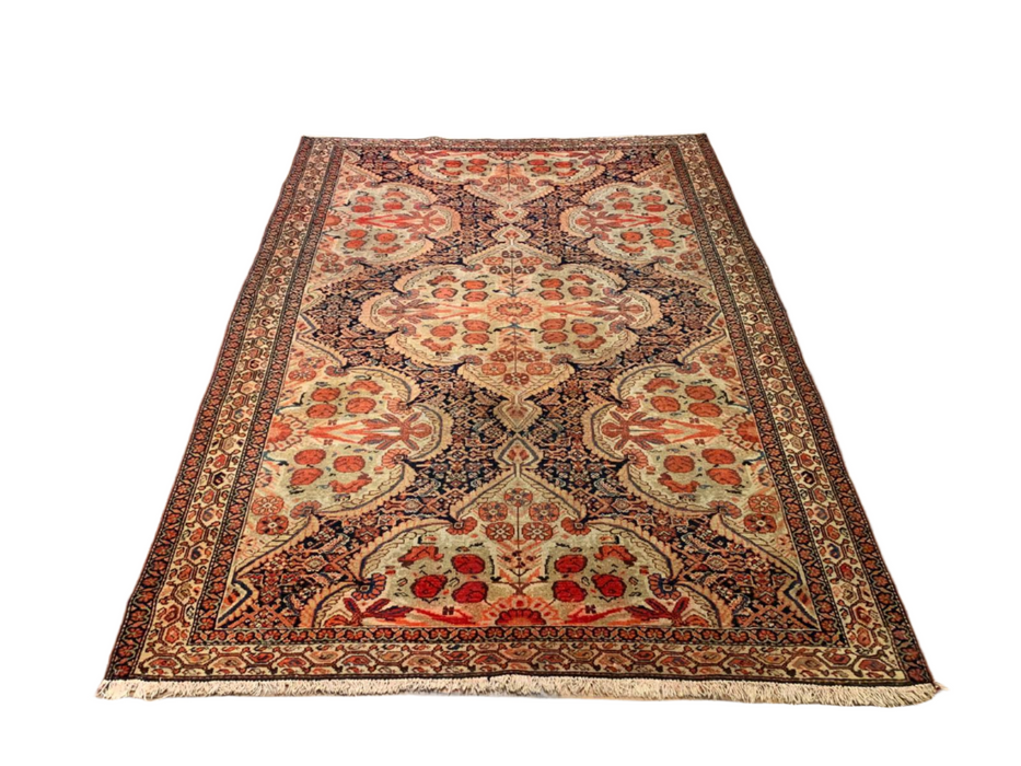Timeless Beauty, Woven by Hand. Antique Persian Labar Kirman Rug, size 4' 3" x 6' 3" (F)
