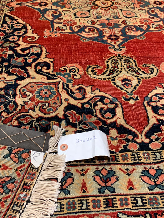 Timeless Beauty, Woven by Hand. Antique Persian Sarouk  Rug, size 4' 3" x 6' 2"(F)