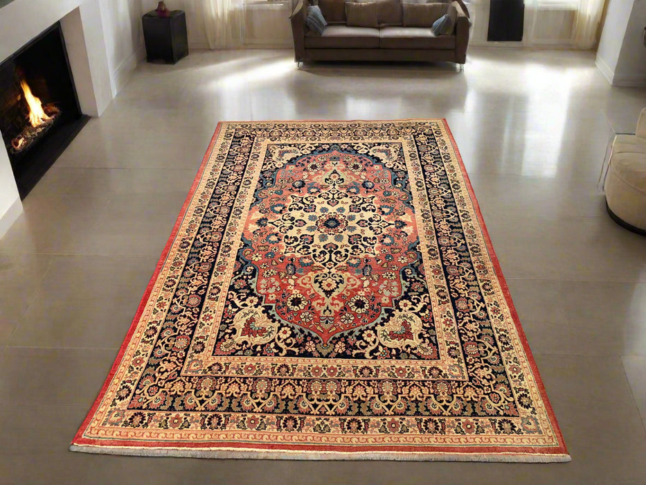 Timeless Beauty, Woven by Hand. Antique Persian lilihal Rug, size 4' 7" x 6' 7"  (F)