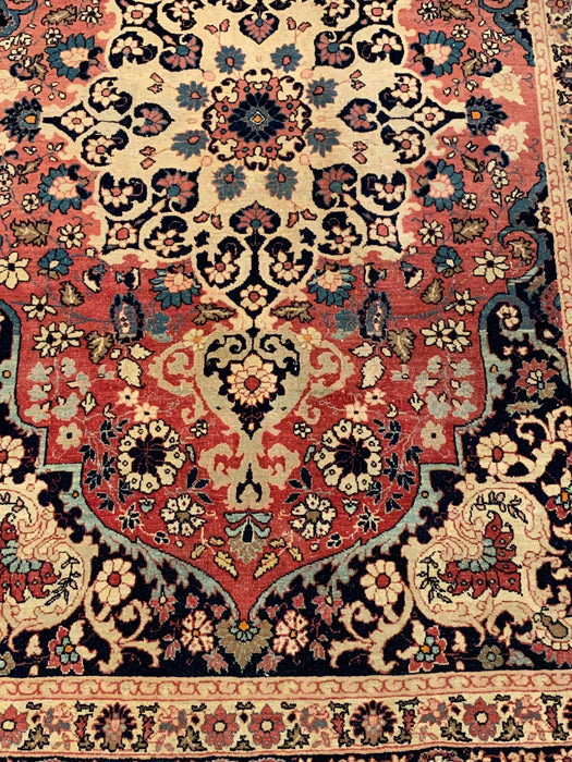 Timeless Beauty, Woven by Hand. Antique Persian lilihal Rug, size 4' 7" x 6' 7"  (F)