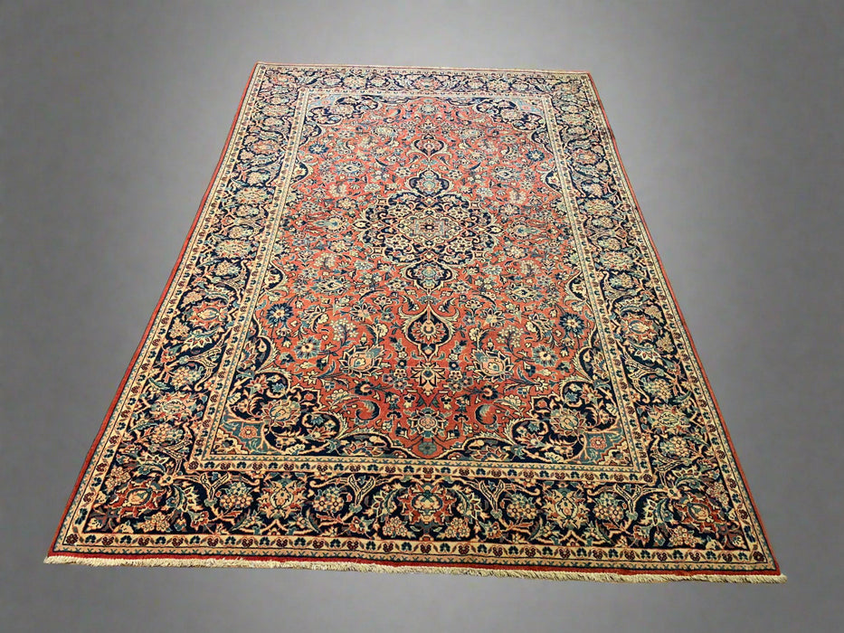 Timeless Beauty, Woven by Hand. Antique Persian Sarouk Rug, size 4' 7" x 6' 10"  (F)