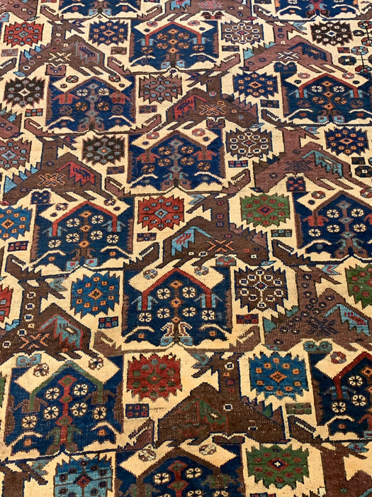 Timeless Beauty, Woven by Hand. Antique Persian Afshar Rug, size 5' 2" x 6' 2"  (F)