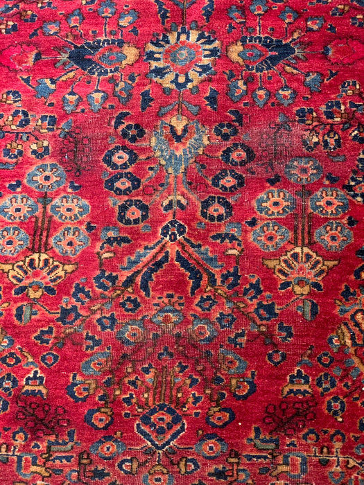 Timeless Beauty, Woven by Hand. Antique Persian Sarouk Rug, size 4' 4" x 6' 7"  (F)