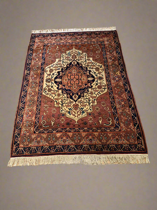 Timeless Beauty, Woven by Hand. Antique Persian Tabriz Rug, size  4' 5" x 6' 7" (F) antique Persian