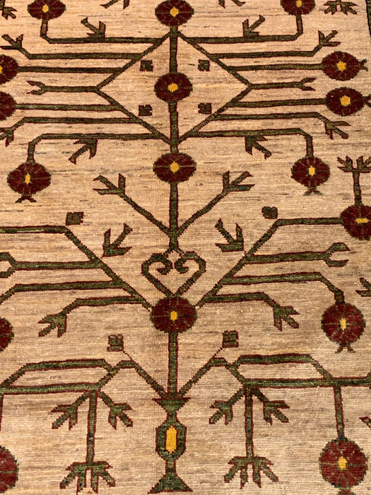 Khotan Pomegranate design Oriental Rug, size 4' 3" x 6' 5"