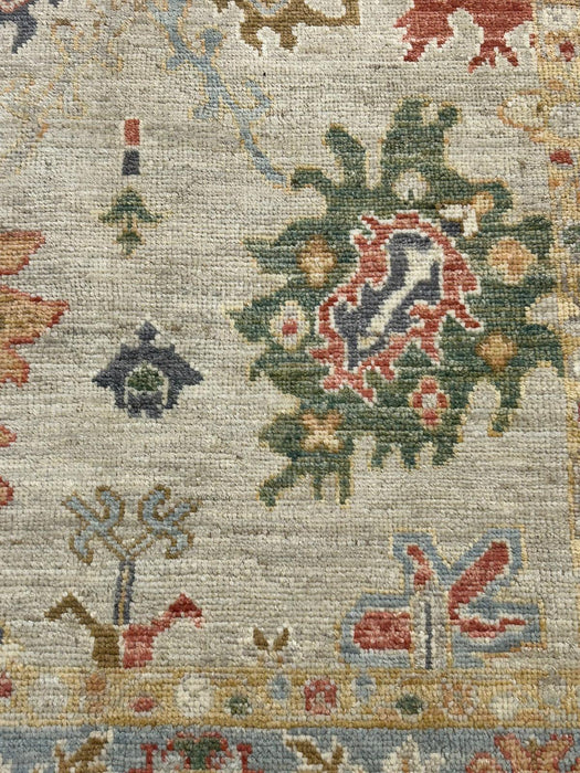Hand-Knotted Sultanabad Vegetable-Dyed Wool Rug, 4" x 6"