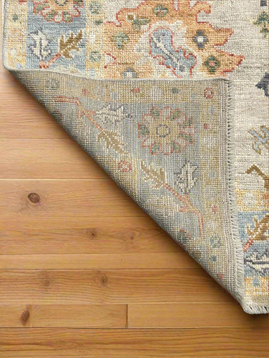 Hand-Knotted Sultanabad Vegetable-Dyed Wool Rug, 4" x 6"