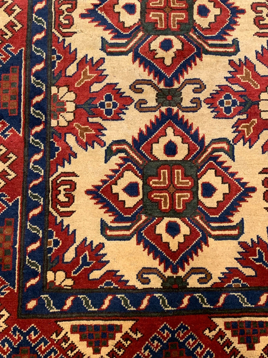 Terkaman Tribal Afghan Oriental Rug, size 3' 10" x 6' 5"