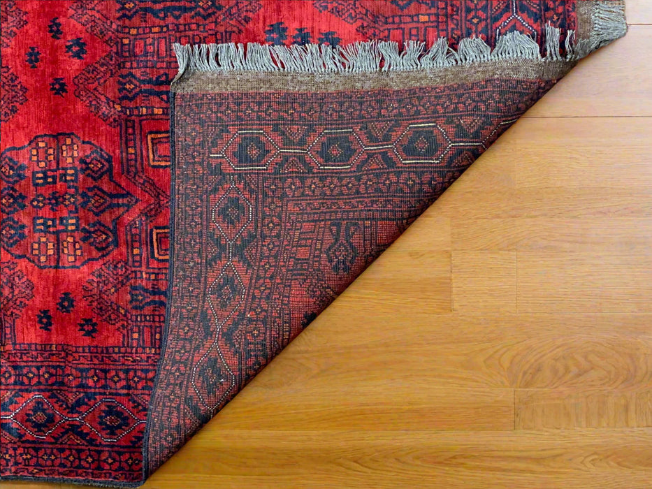 Terkaman Tribal Afghan Oriental Rug, size 4' 3" x 6' 7" (C)