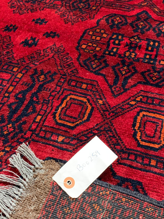 Terkaman Tribal Afghan Oriental Rug, size 4' 3" x 6' 7" (C)